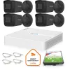 Zestaw do monitoringu Hilook 4 kamery IP IPCAM-B4-P Black 2K+