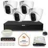 Zestaw monitoringu IP BCS Point 4x Kamera BCS-P-EIP15FSR3 Rejestrator z dyskiem 1TB