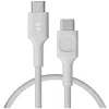 KABEL USB-C / USB-C Greencell PowerStream 30cm PD 100W biały w oplocie