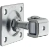 Zawias PSG 61.018.01 z szyldem 80x80x3mm - gwint M16 (regulowany, ucho ocynkowane)