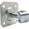 Zawias PSG 61.019.01 z szyldem 100x100x4mm - gwint M20 (regulowany, ucho ocynkowane)