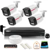 Zestaw monitoringu IP DAHUA 4 kamery zewnętrzne WizColor 2K 4MPx 50m