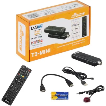 Tuner SIGNAL T2-MINI DVB-T2 H.265 HEVC USB 5V