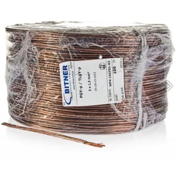 PRZEWÓD GŁOŚNIKOWY PGY-p (TLgY) 2x0,75mm ROLKA 1m