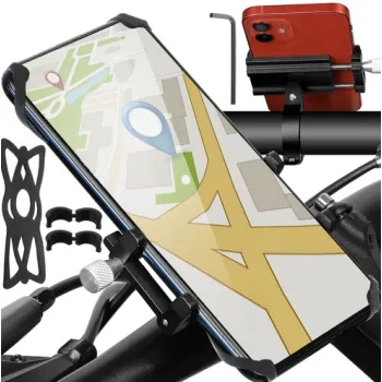 Uchwyt rowerowy na telefon z gumką U18282 16004 - uniwersalny Trizand