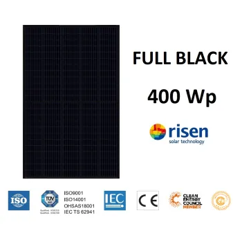 Moduł panel PV full black 400W RISEN RSM40-8-400MB 1754x1096x30mm