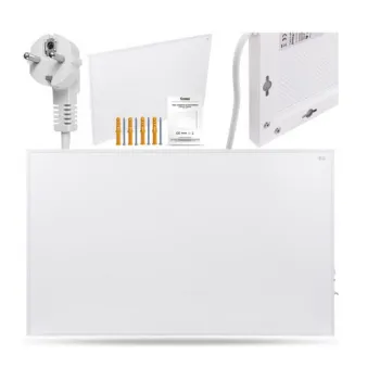 Zestaw Panel grzewczy IR CRONOS Carbon P1000 White