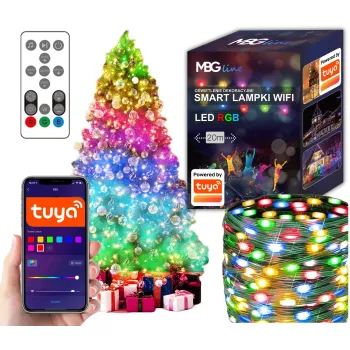 Lampki Choinkowe SMART taśma LED WIFI TUYA 20m USB