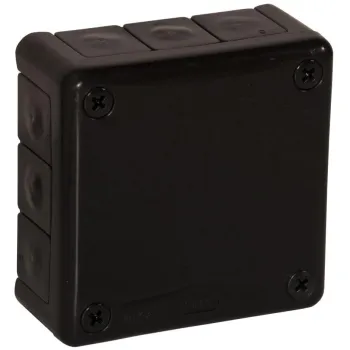 Puszka natynkowa pusta 12 wlotów VIPLAST VP-41 CZARNA IP55 98x98x42mm 041-05
