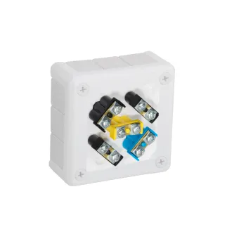 Puszka natynkowa z zaciskami 12 wlotów VIPLAST VP-41 BIAŁA IP55 98x98x42mm 041-51