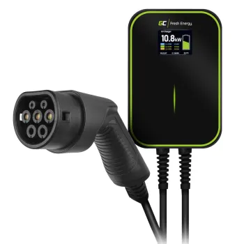 ŁADOWARKA DO SAMOCHODÓW ELEKTRYCZNYCH Green Cell WALLBOX EV POWERBOX 22kW TYPE 2 (6m) 3-FAZ EV14