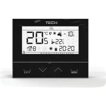 Przewodowy dwustanowy regulator pokojowy czarny ST-292v3 Tech sterowniki