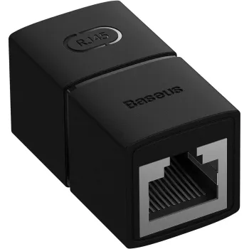 Złączka sieciowa łącznik kabli Ethernet RJ-45 Baseus AirJoy Series 2 szt. - czarna