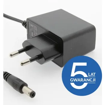 ZASILACZ WTYCZKOWY ESPE 12V 1A 12W WTYK PROSTY 2,1x5,5mm 5 LAT GW.