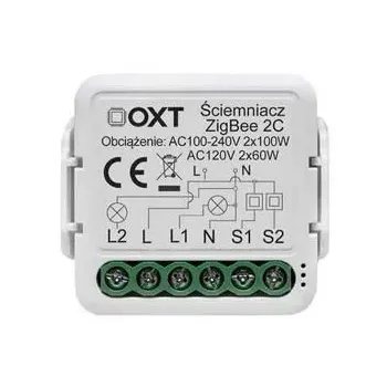 Moduł OXT mini ściemniacz 2 obwody ZigBee TUYA
