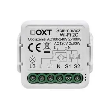Moduł OXT mini ściemniacz 2 obwody WiFi TUYA