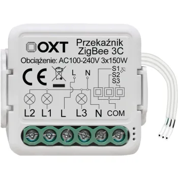 Moduł OXT mini przekaźnik 3 obwody ZigBee TUYA
