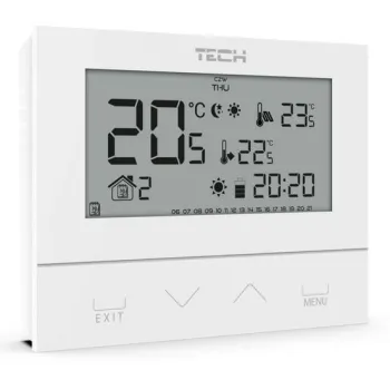 Przewodowy dwustanowy regulator pokojowy biały ST-292v3 Tech sterowniki