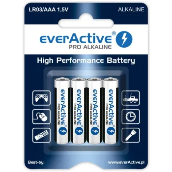 Bateria LR03 (AAA) everActive Pro Alcaline (blister 4 szt.)
