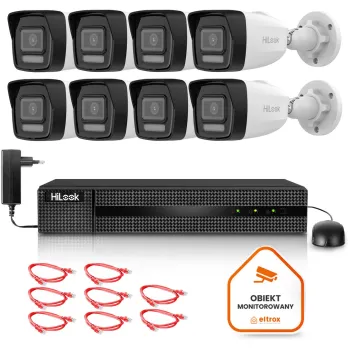 Zestaw monitoringu Hilook 8 kamery IP IPCAM-B8-30DL z wbudowanym dyskiem 2TB