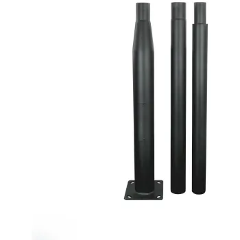 Słup oświetleniowy BEMKO składany 3 m 160×160 mm fi 60 mm czarny