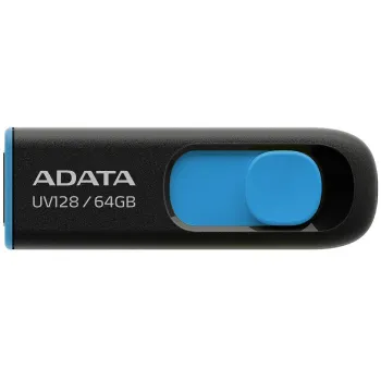 Adata Pendrive UV128 64GB USB 3.2 Gen1 czarno - niebieski