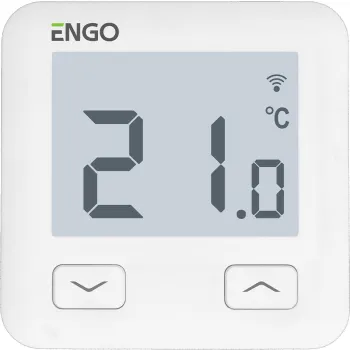 ENGO Controls E10-W - Regulator temperatury, 230V, biały, Wi-Fi, Internetowy, podtynkowy