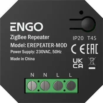 ENGO Controls EREPEATER-MOD - Repeater sieci ZigBee, podtynkowy (wzmacniacz sygnału), 230V
