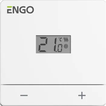 ENGO Controls EASY-24W - Regulator temperatury, 24V, dobowy, biały, natynkowy