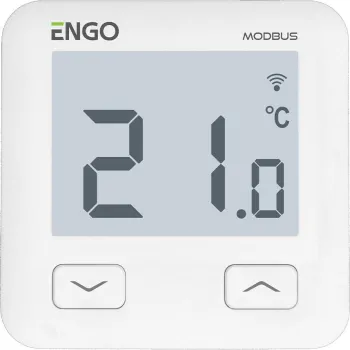 ENGO Controls E10-MBUSW - Regulator temperatury, MODBUS, 230V, Internetowy, podtynkowy, Wi-Fi