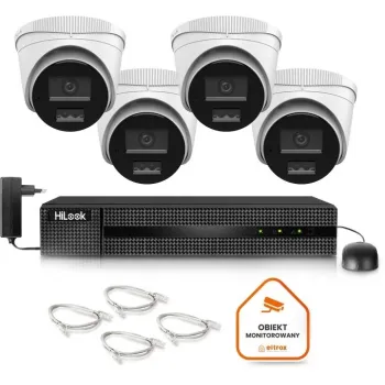 Zestaw monitoringu IP Hilook 4 kamery IPCAM-T8-30DL 2.8mm