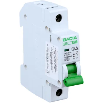 Wyłącznik nadmiarowoprądowy,6kA,B,1-pole,13A GACIA SB6L B 1P 16A
