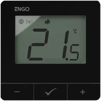 ENGO Controls E25-24B - Regulator temperatury, 24V, czarny, Internetowy, natynkowy ZigBee/868MHz