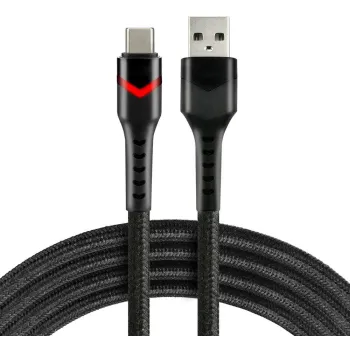 KABEL USB / USB-C RGB LED everActive CBB-1CBR 100cm 3A