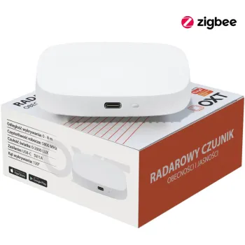 OXT Czujnik radar obecności jasności USB ZigBee TUYA T165