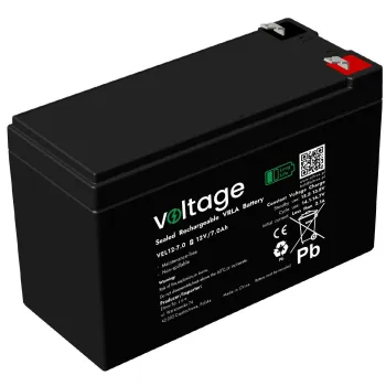 Akumulator AGM Voltage Long Life 12V 7Ah VEL12-7.0 (Żywotność 15 lat)