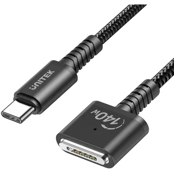 Unitek Kabel zasilający USB-C - MagSafe 3 140W 3 m