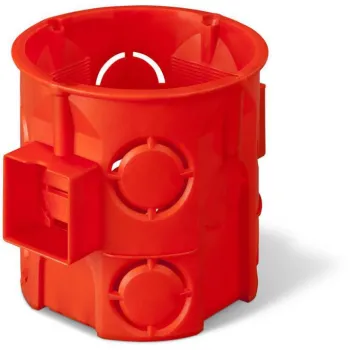 Puszka podtynkowa 60mm głęboka łączeniowa czerwona PK‑60 0285‑00 / 10 szt.