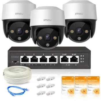 Zestaw 3 kamer IP Imou Cruiser 4MP POE z chmurą Imou Protect Basic