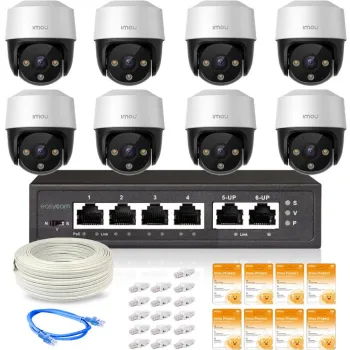 Zestaw 8 kamer IP Imou Cruiser 4MP POE z chmurą Imou Protect Basic