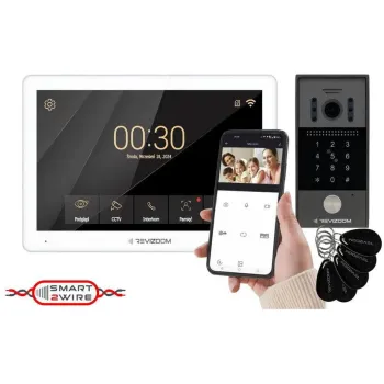 Wideodomofon REVIZOOM RM-T203HD WHITE/RC-212HD-CK1