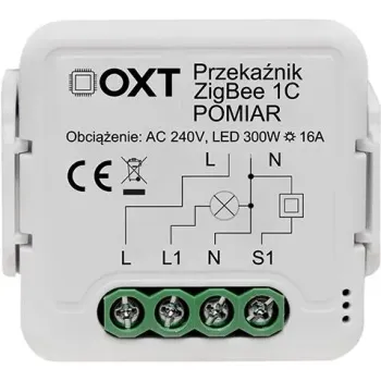 Moduł OXT przekaźnik 1 obw. pomiar 16A ZigBee TUYA