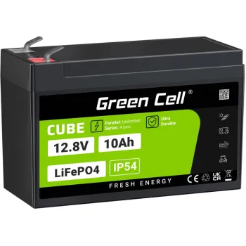 AKUMULATOR LITOWO-ŻELAZOWO-FOSFORANOWY LiFePO4 Green Cell Cube 12.8V 10Ah LFPGC12V10AH