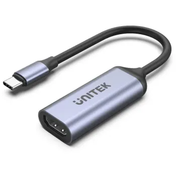 Unitek Adapter USB-C na HDMI 2.1 (8K 60Hz) szary 15cm V1416B
