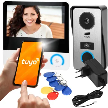 WIDEODOMOFON VIRONE VDP-67 FullHD, czytnik RFID, TUYA