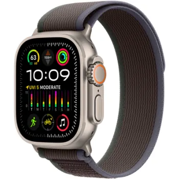 Smartwatch Apple Watch Ultra 2 GPS + Cellular, 49mm Titanium Case with Blue/Black Trail Loop