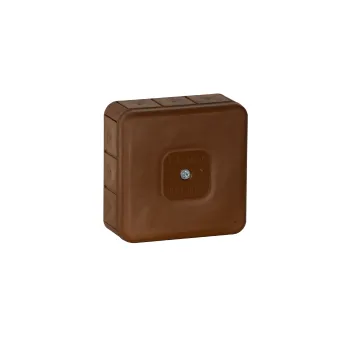 Puszka natynkowa pusta 12 wlotów VIPLAST VP-31 BRĄZOWA IP55 85x85x37mm 031-02