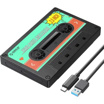 Obudowa dysku Orico 2580C3-V1-BK-EP SATA 2,5" USB-C 6Gbps kaseta