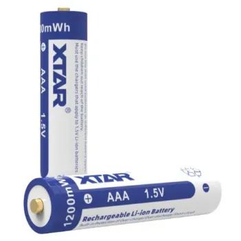 Akumulatorki R03 / AAA 1,5V Xtar 750mAh (box 4 szt.) z zabezpieczeniem