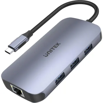 Unitek D1071A Hub N9+ USB-C HDMI, PD 100W, czytnik kart